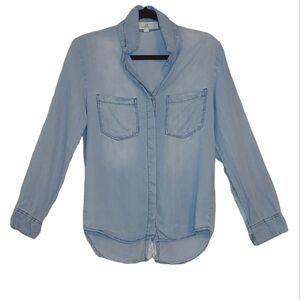 Thread and Supply Denim-look Button Up Shirt size S